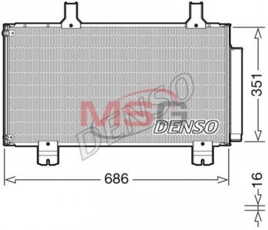 Радиатор кондиционера DENSO DCN40028