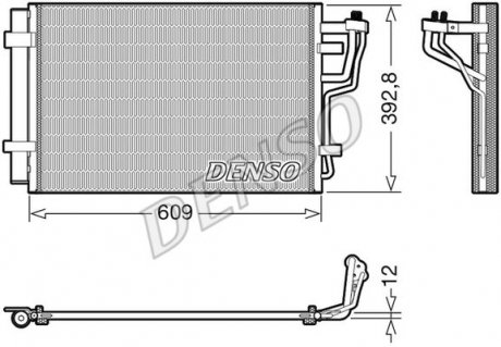 Радиатор кондиционера DENSO DCN41013