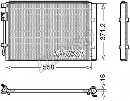 Радиатор кондиционера DENSO DCN41015