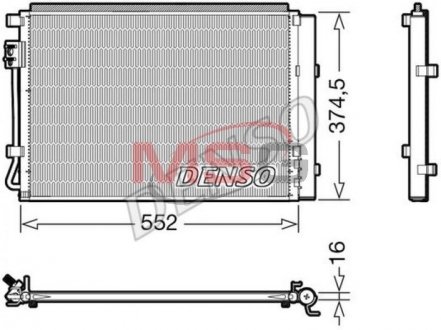 Радиатор кондиционера DENSO DCN41017