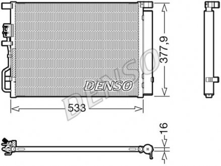 Радиатор кондиционера DENSO DCN41018