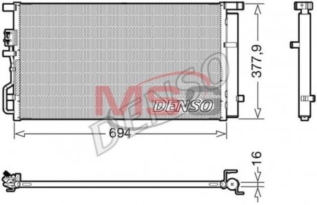 Радиатор кондиционера DENSO DCN41019