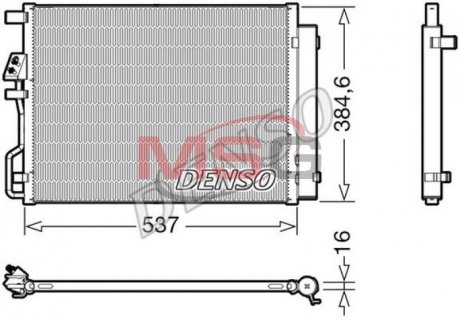 Радіатор кондиціонера DENSO DCN41021