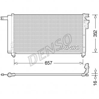 Радиатор кондиционера DENSO DCN43001