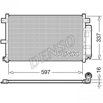 Радіатор кондиціонера DENSO DCN44001 (фото 1)