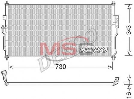 Радіатор кондиціонера DENSO DCN46006