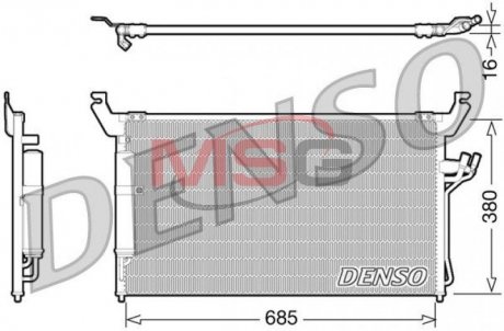 Радиатор кондиционера DENSO DCN46013