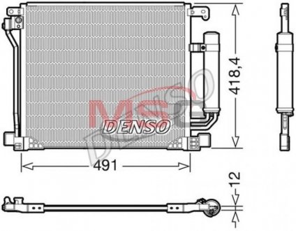 Радиатор кондиционера DENSO DCN46025 (фото 1)