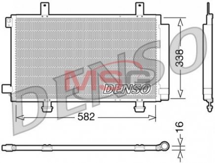 Радіатор кондиціонера DENSO DCN47002