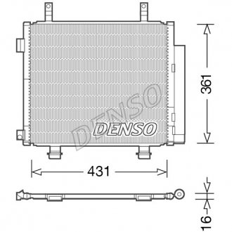 Радиатор кондиционера DENSO DCN47004 (фото 1)