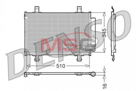 Радиатор кондиционера DENSO DCN47010