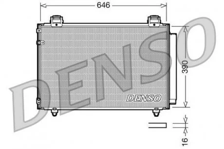 Радиатор кондиционера DENSO DCN50024