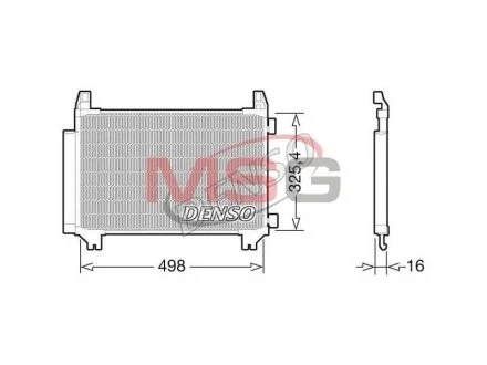 Радиатор кондиционера DENSO DCN50028