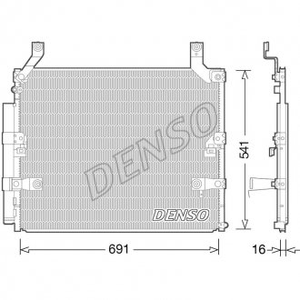 Радіатор кондиціонера DENSO DCN50032 (фото 1)