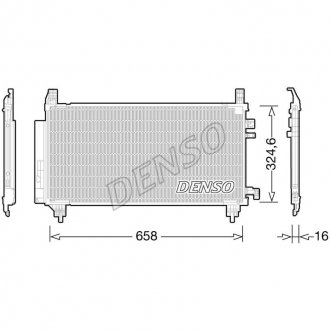 Радиатор кондиционера DENSO DCN50046 (фото 1)