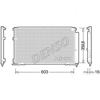 Радиатор кондиционера DENSO DCN50047