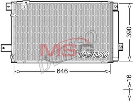 Радіатор кондиціонера DENSO DCN50049