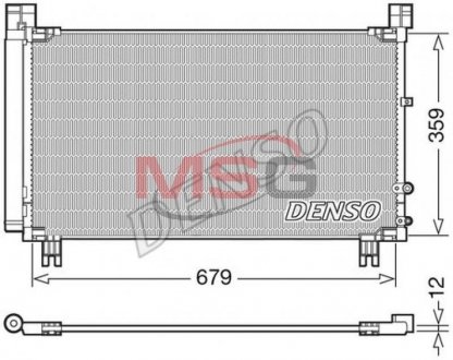 Радиатор кондиционера DENSO DCN50053