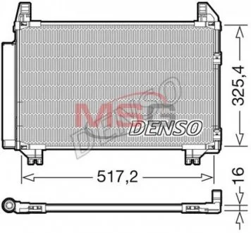 Радиатор кондиционера DENSO DCN50101
