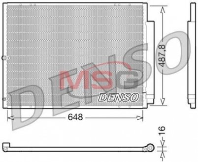 Радіатор кондиціонера DENSO DCN51001