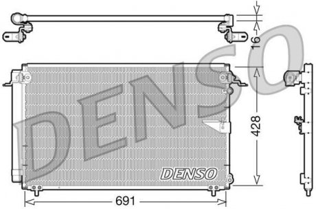 Радиатор кондиционера DENSO DCN51008