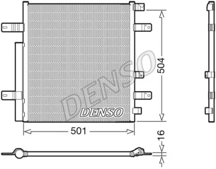 Радіатор кондиціонера MB Atego/Econic 98- DENSO DCN99054