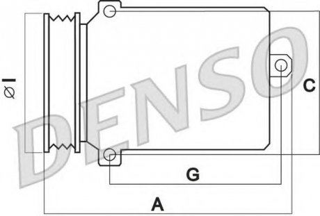 Компрессор кондиционера DENSO DCP14012