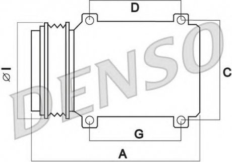 Компресор кондиціонера DENSO DCP50123 (фото 1)