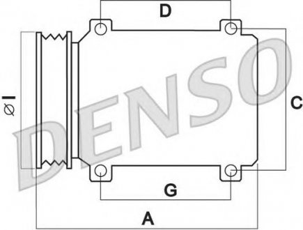 Компрессор кондиционера DENSO DCP50124