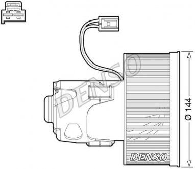 Dmuchawa BMW 5 F10/11... DENSO DEA05008 (фото 1)