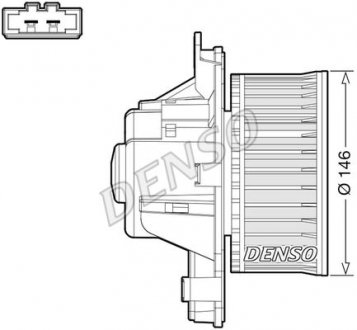 Вентилятор салону DENSO DEA21014