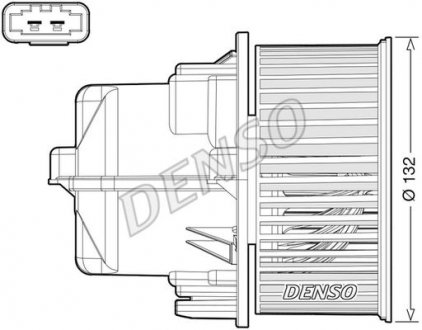 Wentylator wnetrza DENSO DEA33002