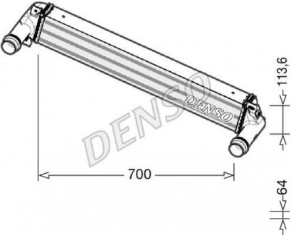 Інтеркулер DENSO DIT06010