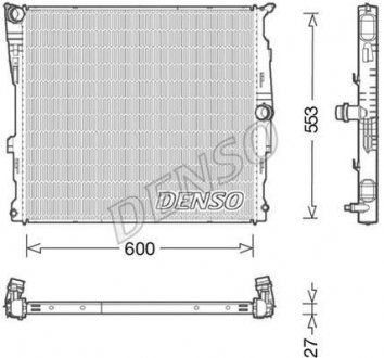 Радіатор двигуна DENSO DRM05008