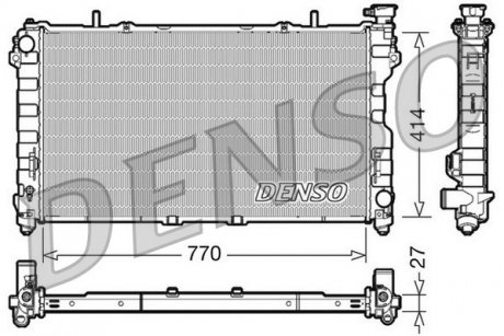 Радіатор, охолодження двигуна DENSO DRM06011