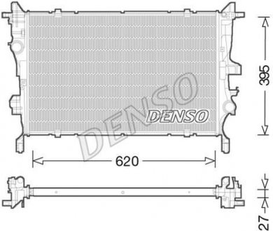 Радиатор двигателя, главный DENSO DRM09045 (фото 1)