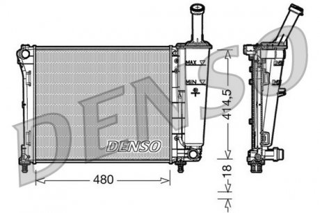 Радиатор DENSO DRM09161 (фото 1)