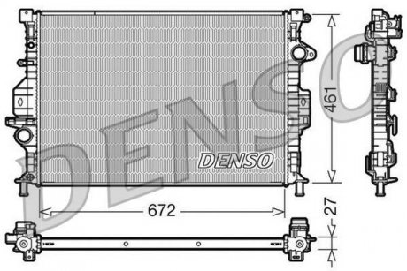 Радиатор, охлаждение двигателя DENSO DRM10069 (фото 1)