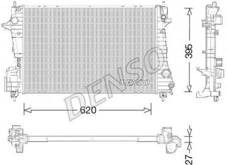 Радиатор основной DENSO DRM15009