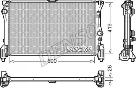 Радіатор основний DENSO DRM17112