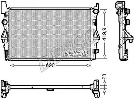 Радіатор основний DENSO DRM17113