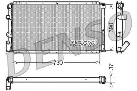 Радіатор, охолодження двигуна DENSO DRM23091 (фото 1)