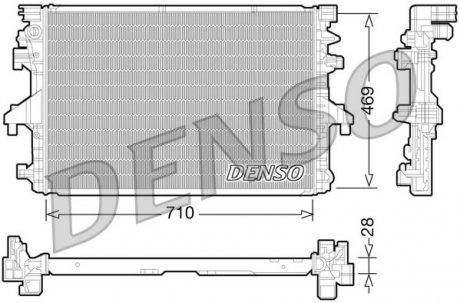 Радиатор, охлаждение двигателя DENSO DRM32038 (фото 1)