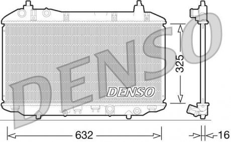 Радиатор, охлаждение двигателя DENSO DRM40031 (фото 1)