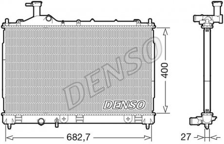 CH£ODNICA SILNIKA MITSUBISHI DENSO DRM45042