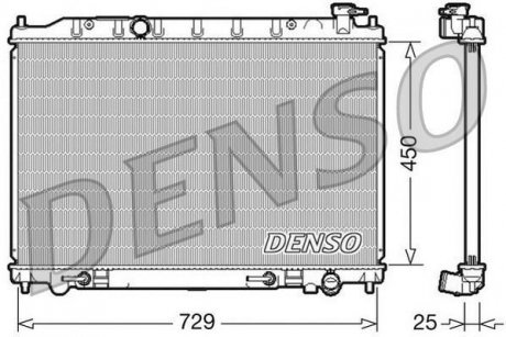 Радиатор, охлаждение двигателя DENSO DRM46029 (фото 1)