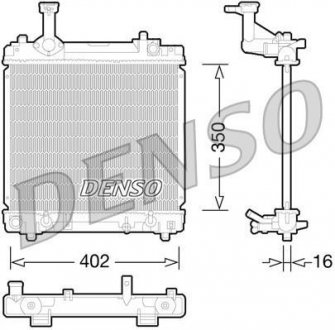 Радіатор, охолодження двигуна DENSO DRM47027 (фото 1)