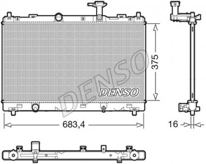 Радиатор основной DENSO DRM47038