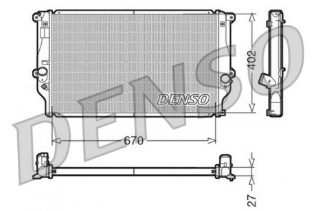 Радіатор DENSO DRM50025