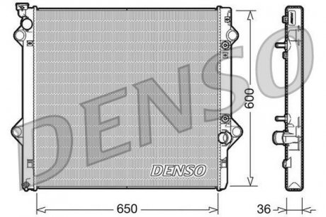 Радиатор, охлаждение двигателя DENSO DRM50049 (фото 1)